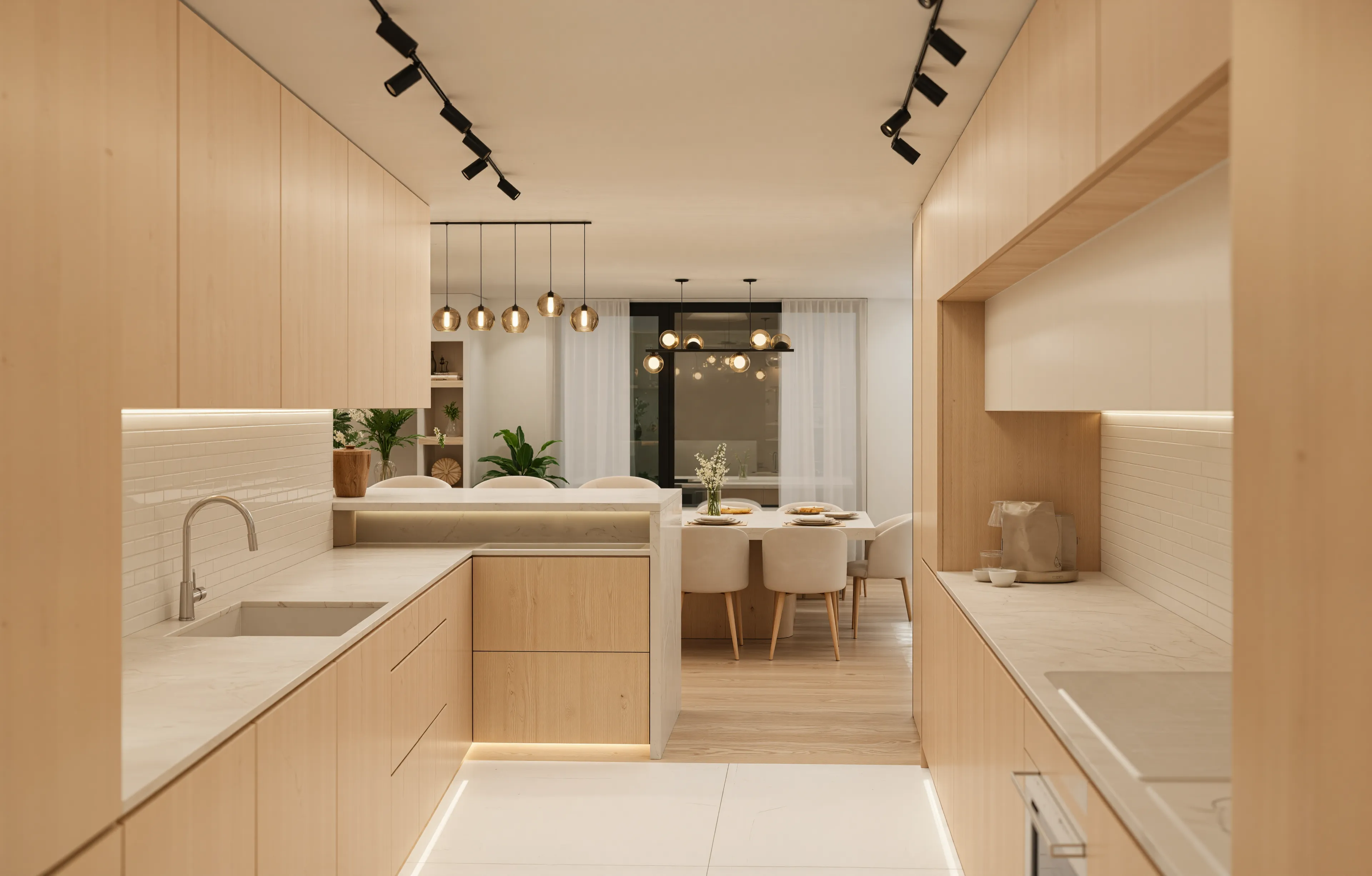 Kuchyň s moderními prvky minimalismu