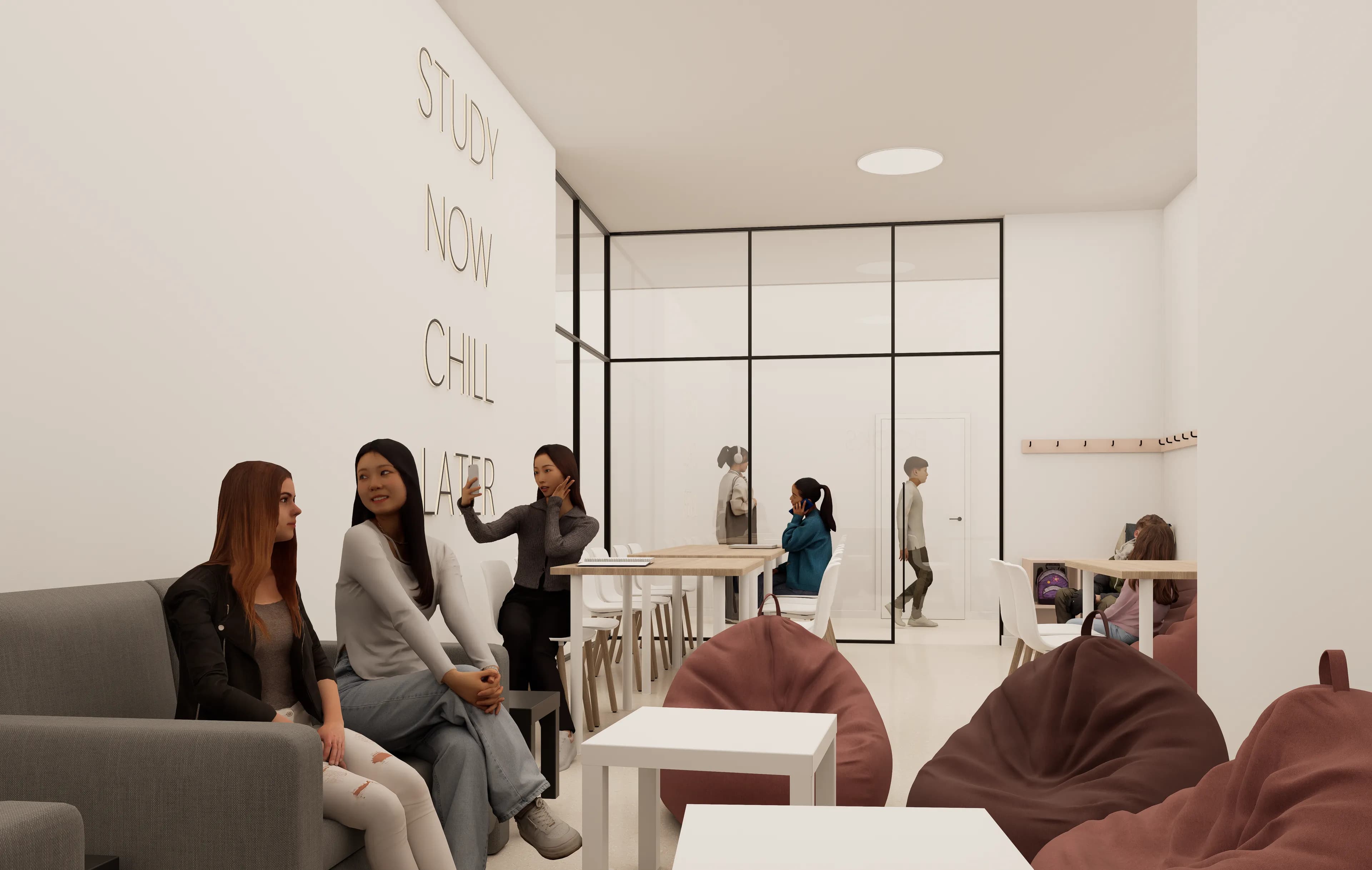 Koutek se sedačkou a tulivaky