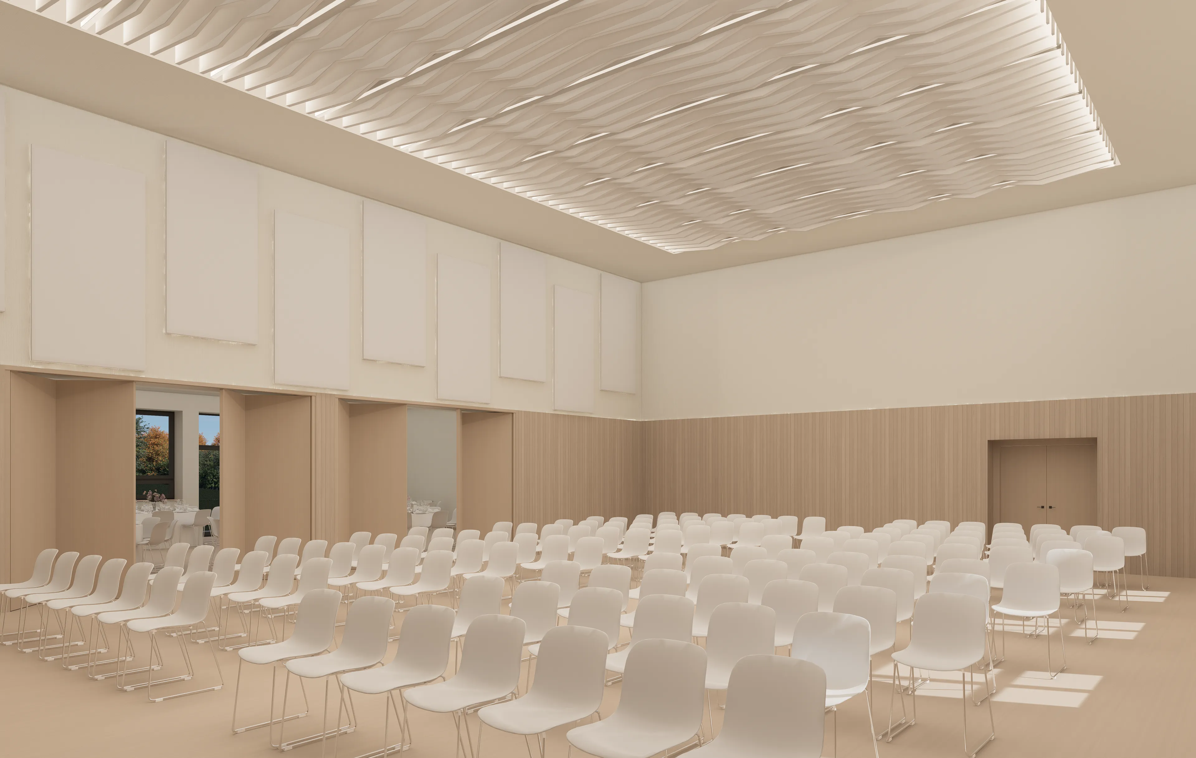 Multifunkční sál určený pro spoločenské a kulturní události